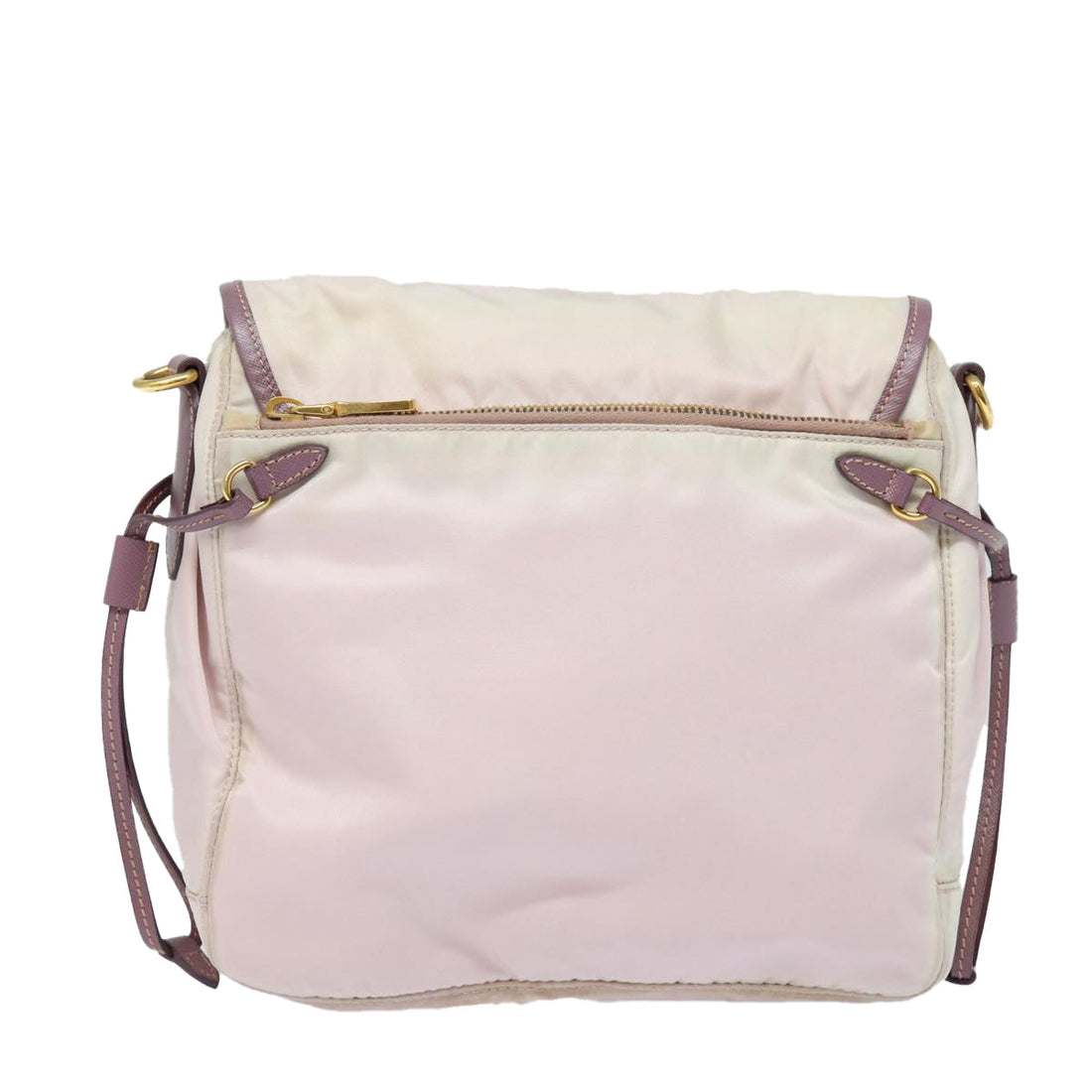 PRADA Shoulder Bag Nylon Pink Auth bs16348