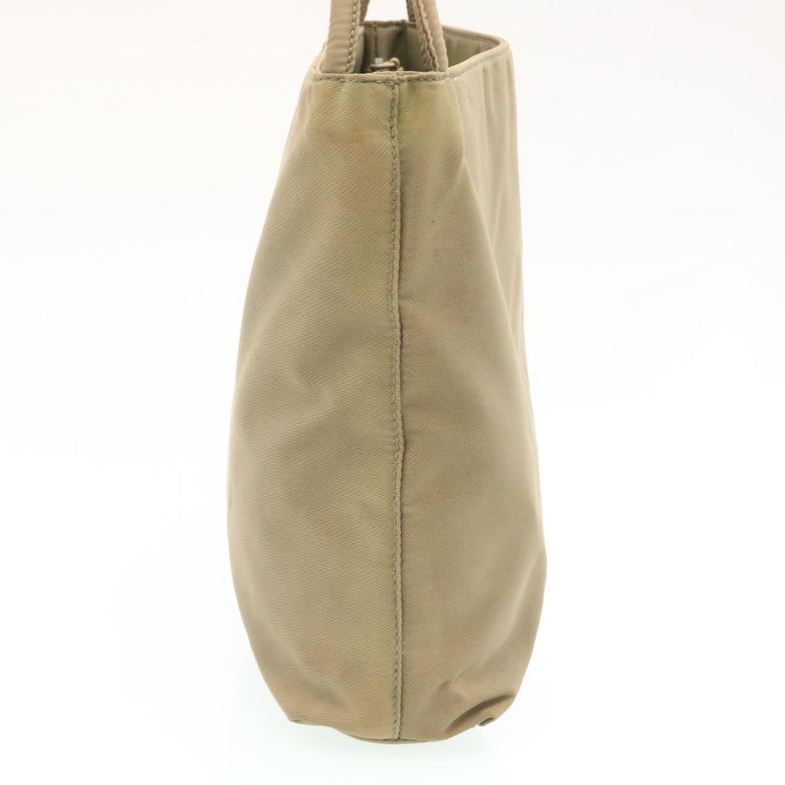 PRADA Hand Bag Nylon Khaki Auth bs205