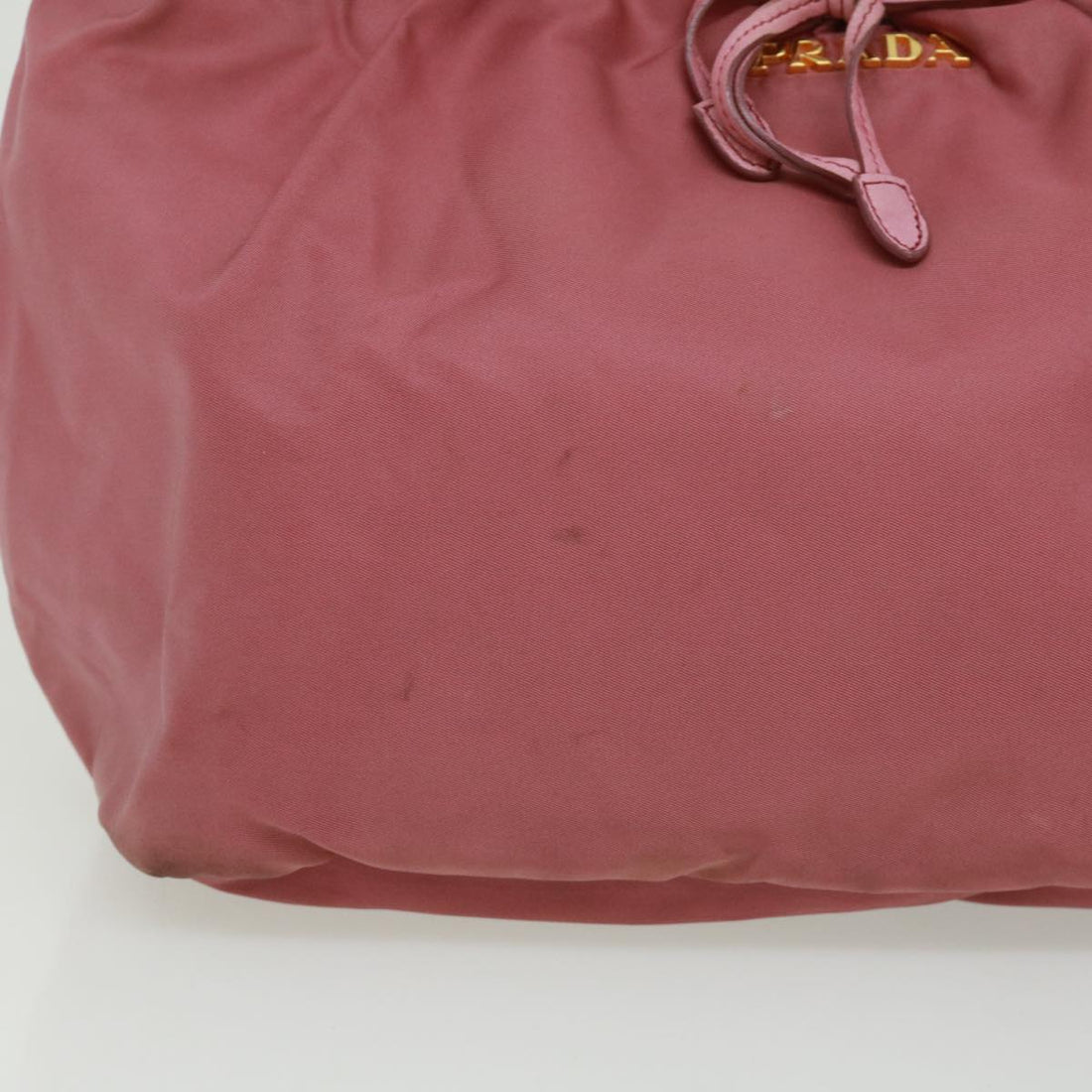 PRADA Hand Bag Nylon Pink Auth bs2904