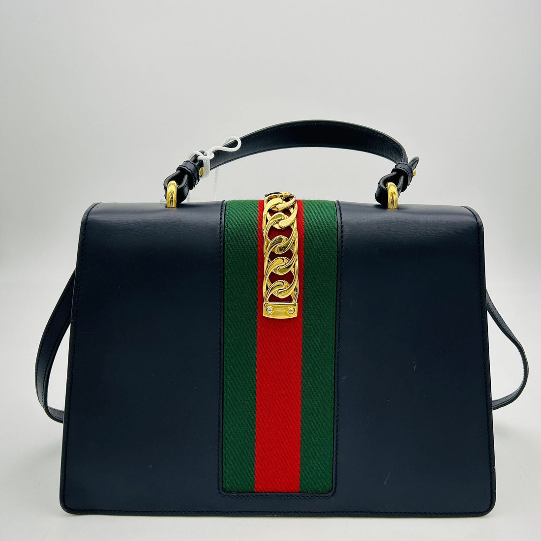 Gucci Leather Sylvie Medium Top Handle LA23384