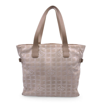 Top Quality Chanel Beige Nylon New Travel Line Tote Shoulder Bag 2000S