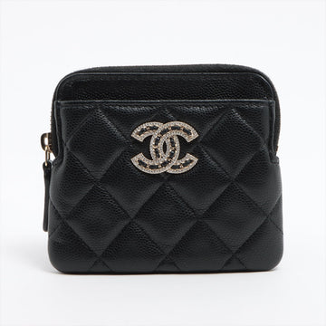 New 1:1 Rep Top Quality Chanel Matrasse Caviar S Coin Case Black G  32rd