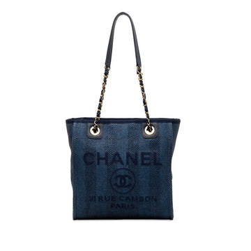 New 1:1 Rep Top Quality Chanel Dolphin PM Shoulder Bag Navy Raffia Leather  Chanel