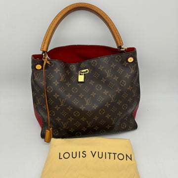 Louis Vuitton Gaia Brown Monogram Canvas Shoulder Bag