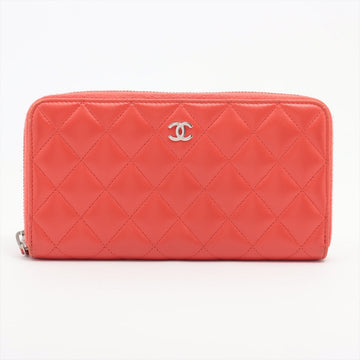 New 1:1 Rep Top Quality Chanel Matrasse  Round  Wallet Red Silver Gold