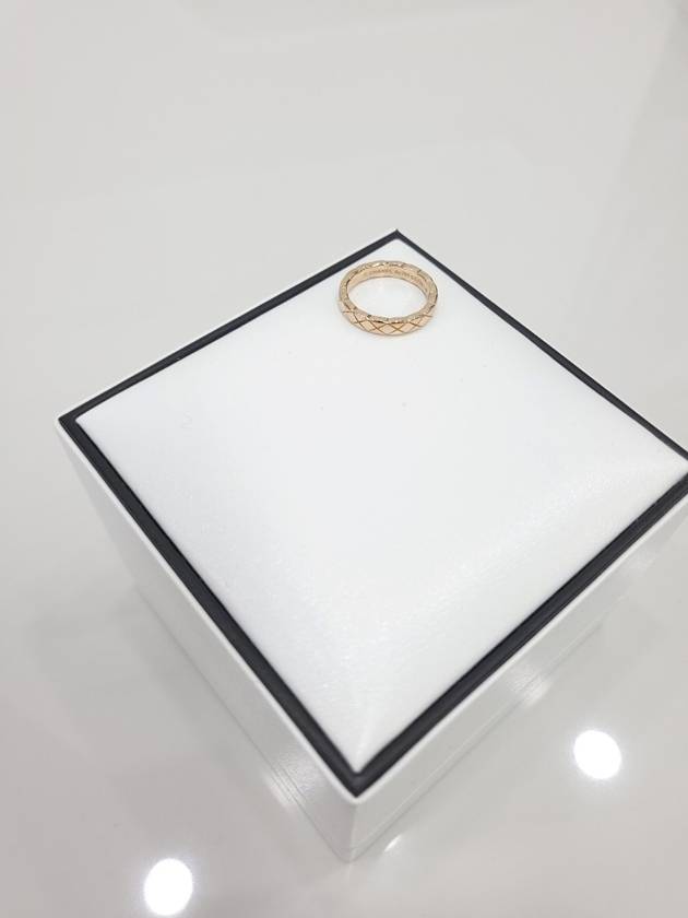 Coco Crush Qualted Ring Mini Beige Gold No 46 Chanel