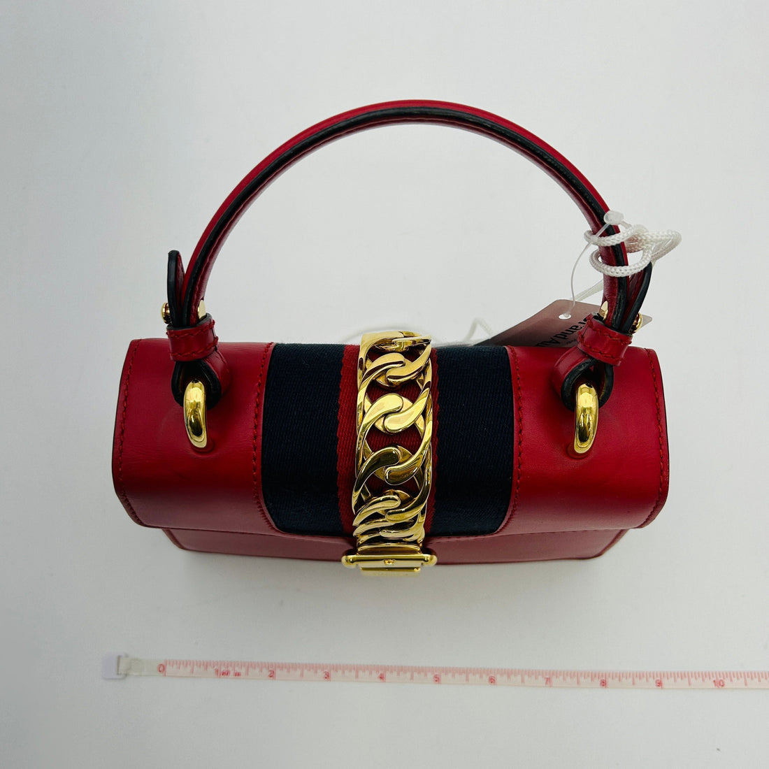 GUCCI Calfskin Mini Sylvie Top Handle Bag  LA24917