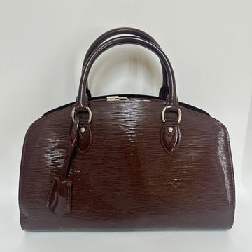 LOUIS VUITTON - Pont Neuf Handbag Leather Burgundy B23-91