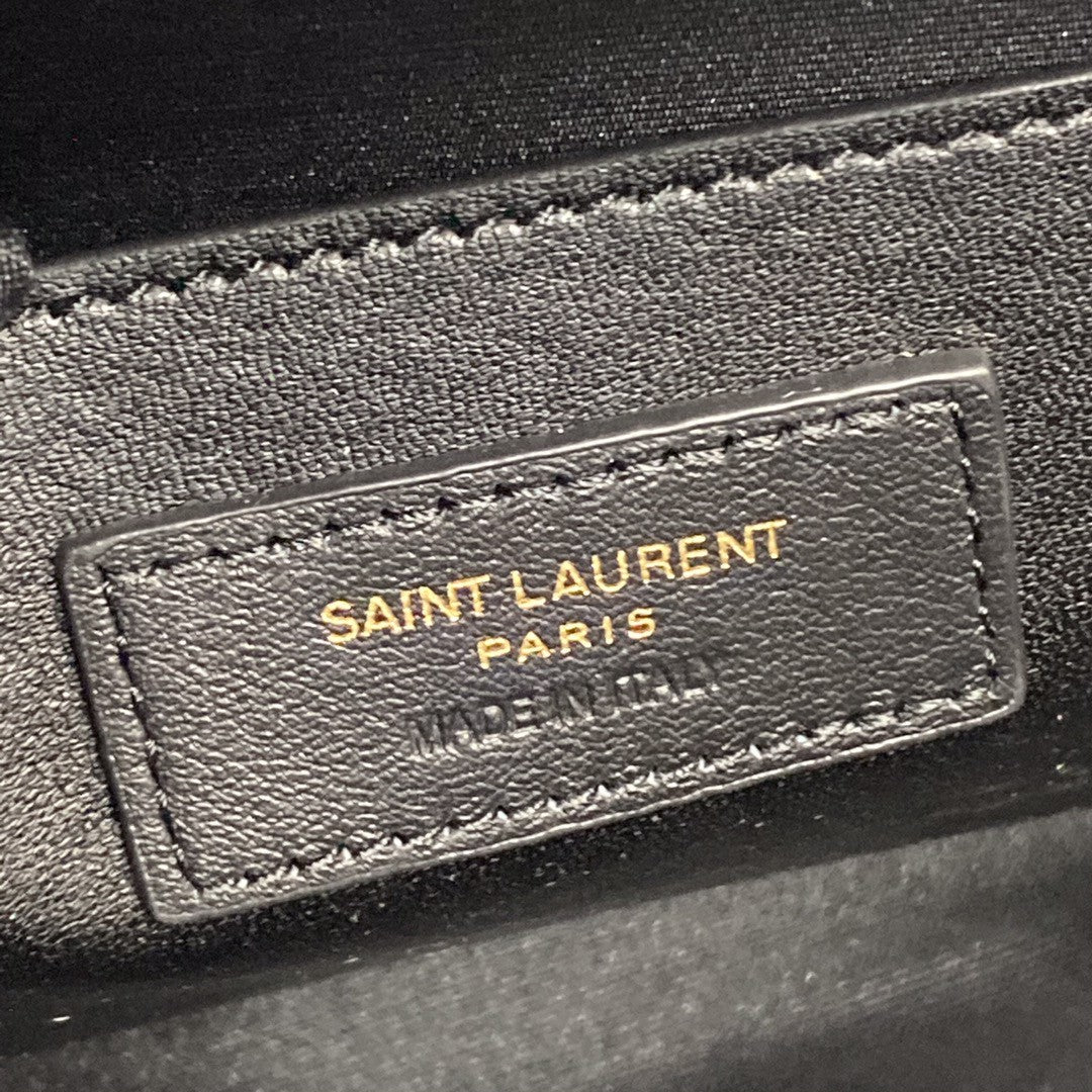 Yves Saint Laurent Manhattan Shoulder Bag In Box Black