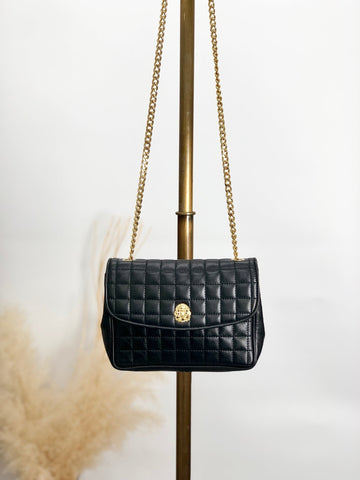 CELINE Emblem Chain Shoulder bag Black New 1:1 3nk43u