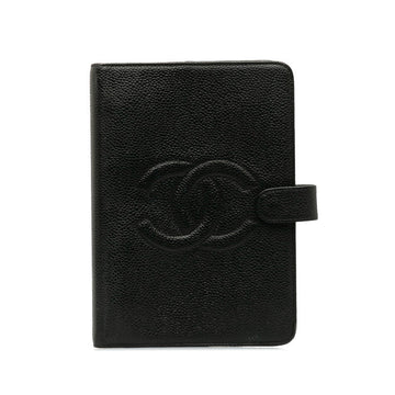 New 1:1 Rep Top Quality Chanel Coco Agenda MM 6  Handbook Cover Black Caviar S  CHANEL