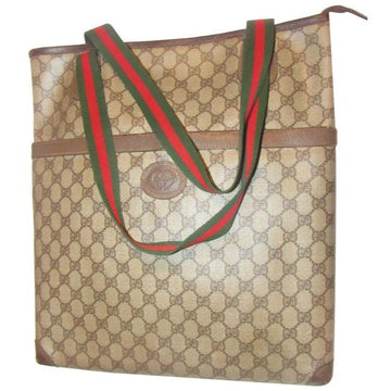 Gucci  Pursesdesigner Purses Leather And Large G Logo Print Coated Canvas In Shades Of Brown