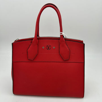 Louis Vuitton City Steamer PM Red Leather Bag