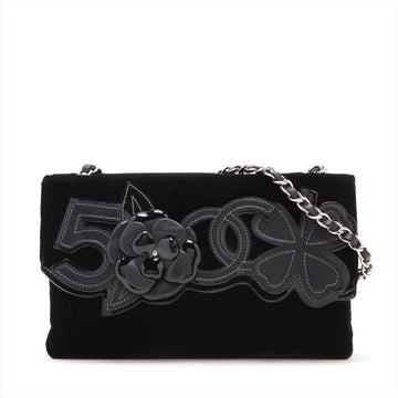 New 1:1 Rep Top Quality Chanel Camelia Belbet X Leather Chain Shoulder Bag Black Silver G