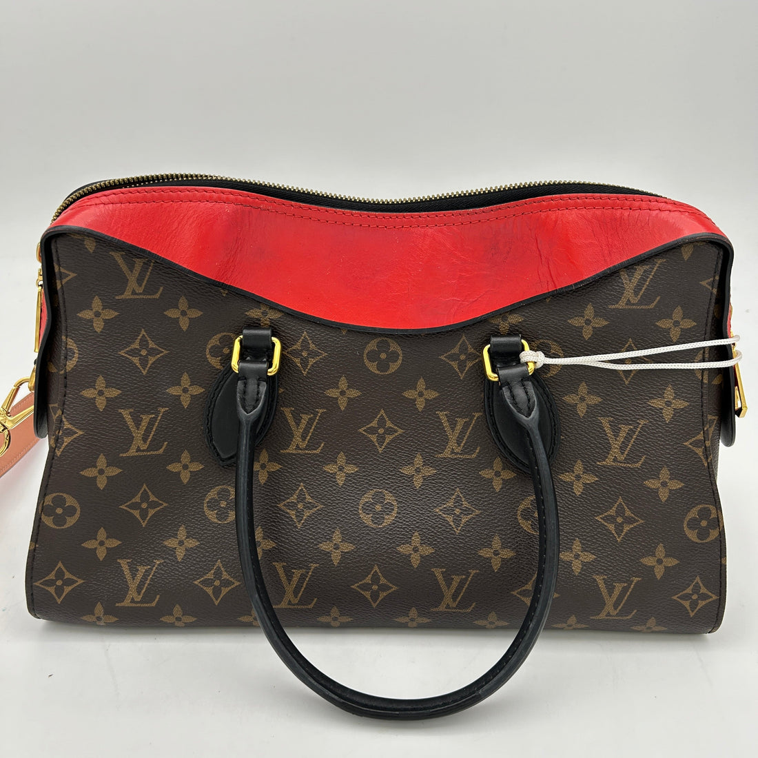 Louis Vuitton Monogram Tuileries Brown Red Canvas Shoulder Bag