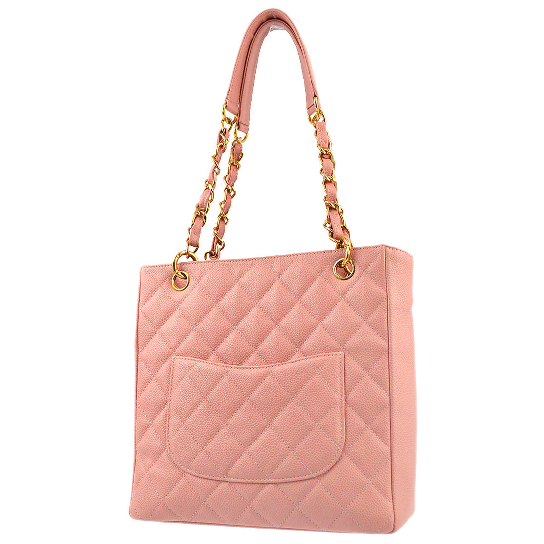 New 1:1 Rep Top Quality Chanel Pink Caviar Petite Shopping Tote PST Tote Bag