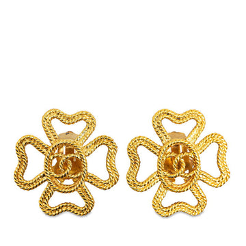 New 1:1 Rep Top Quality Chanel Coco Clover Motif Earring G   Chanel