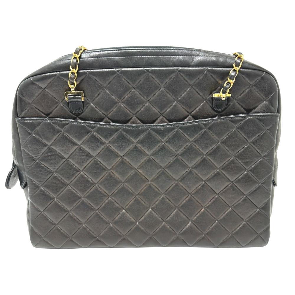 Brown Leather Chanel Crossbody Bag