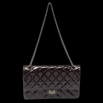 Purple Leather Chanel Flap Bag