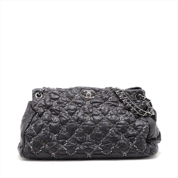 New 1:1 Rep Top Quality Chanel Parivision Nylon Chain Shoulder Bag Black Silver Gold  14th