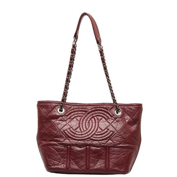 New 1:1 Rep Top Quality Chanel Big Coca-Cola Chain Tote Bag Wine Red  Leather  Chanel