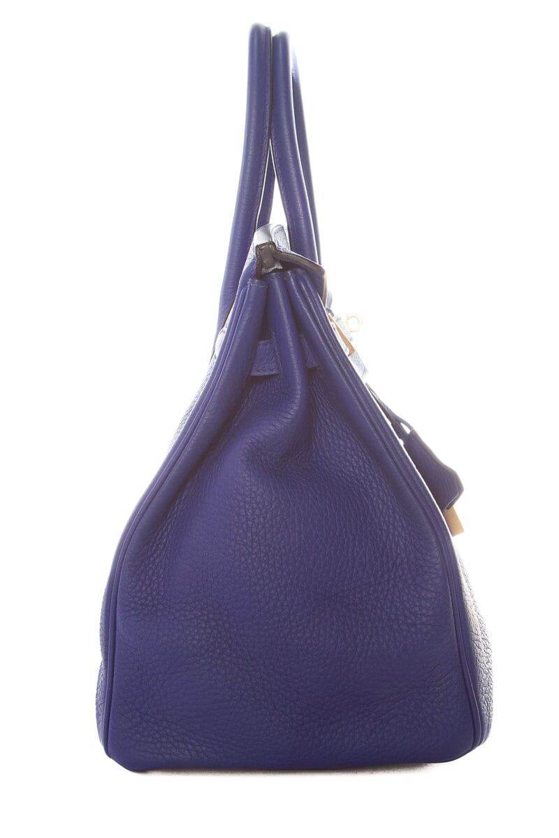 Hermès Blue Electric Birkin 35 Togo GHW  Handbag