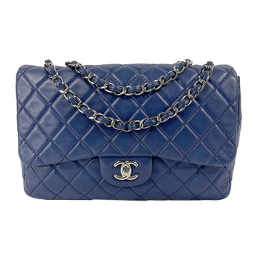 Top Quality Chanel - Classic 08 Single New Bag - Blue Quilted Lambskin Maxi Shoulder Bag