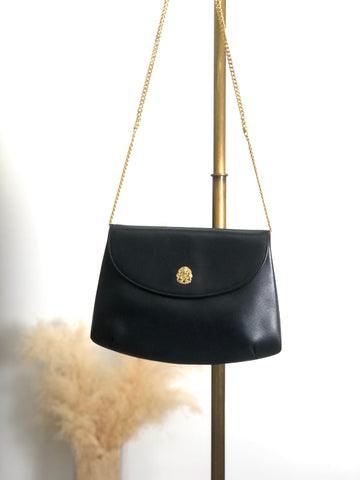 CELINE  Emblem Motif Chain Shoulder bag Black New 1:1 hp4pbe