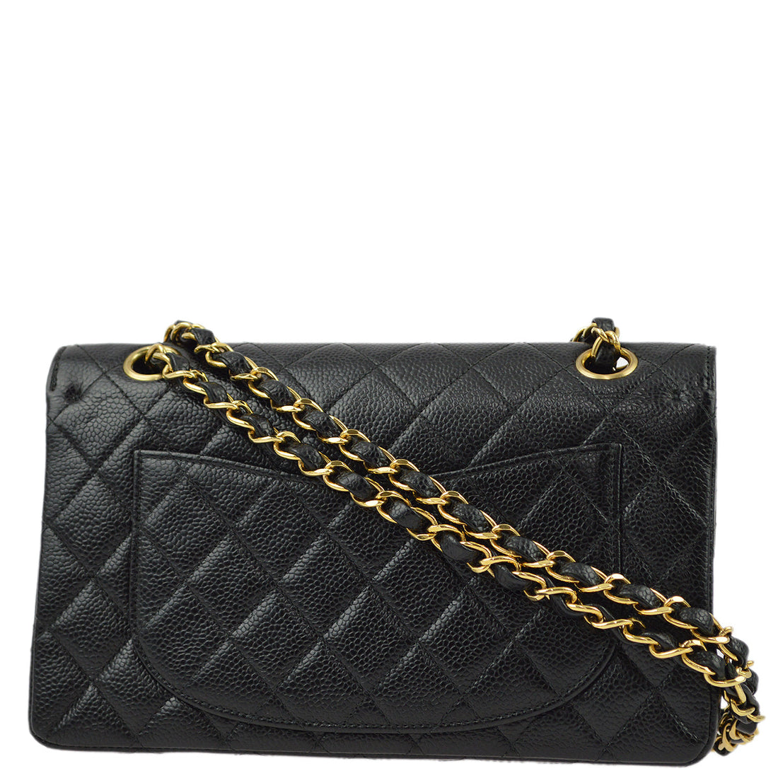 New 1:1 Rep Top Quality Chanel Black Caviar Small Classic Double Flap Shoulder Bag