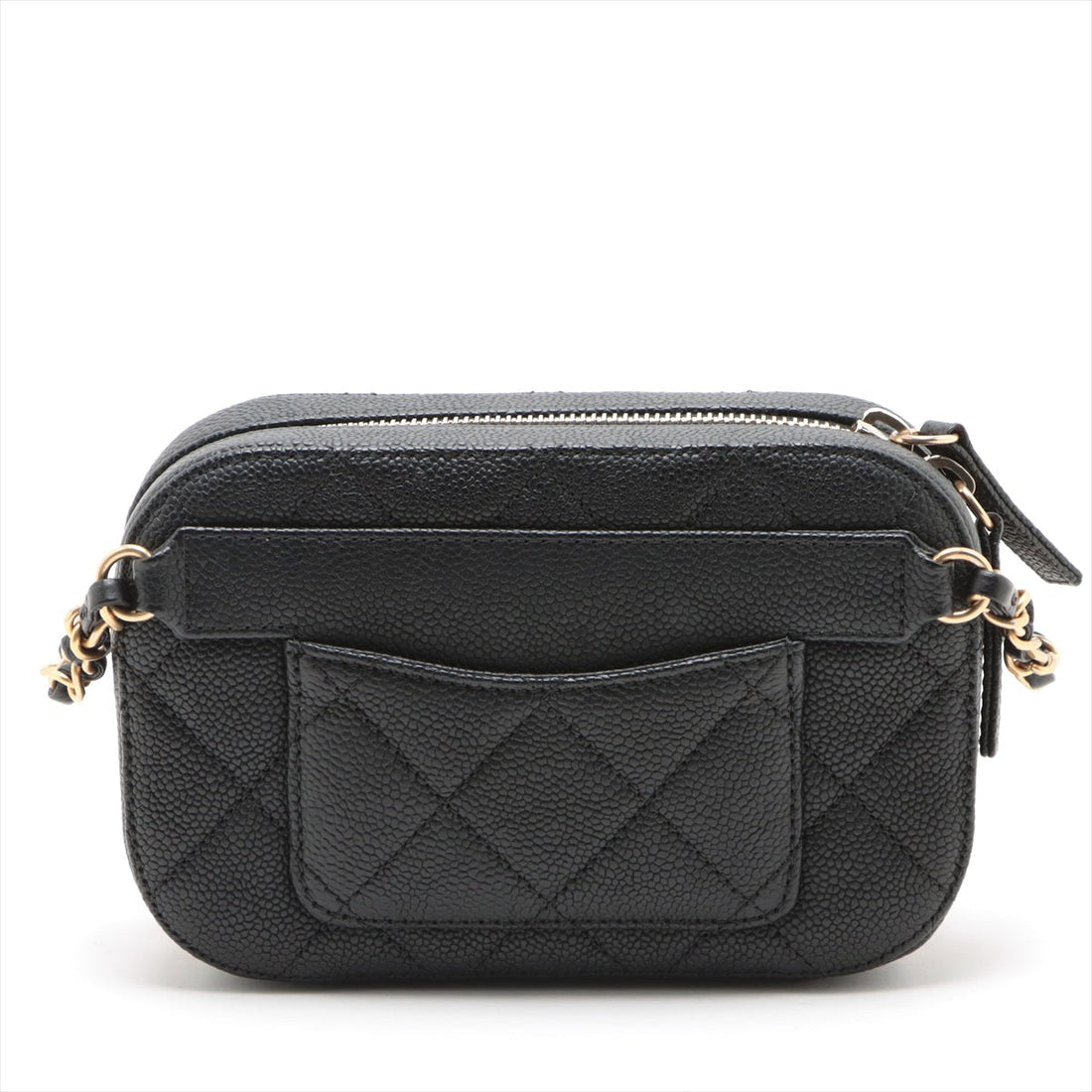 New 1:1 Rep Top Quality Chanel Matrasse Cavia S Waist Pouch Black Gold  28th