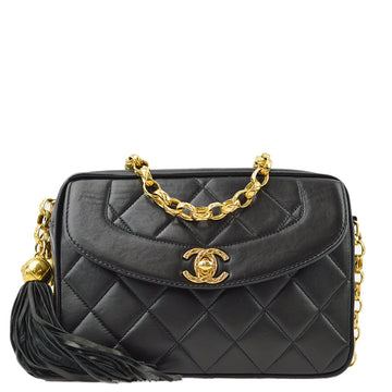 New 1:1 Rep Top Quality Chanel Black Lambskin Camera Bag Mini