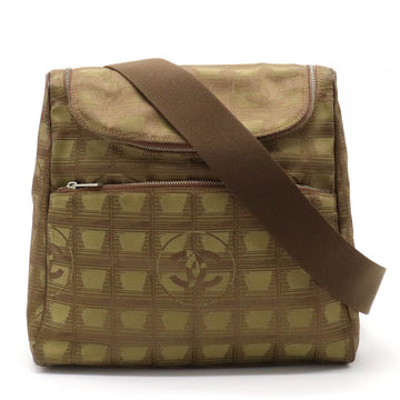 Top Quality Chanel New Label Line Rucksack Backpack 2WAY Nylon Jaguar Leather Curry A15958