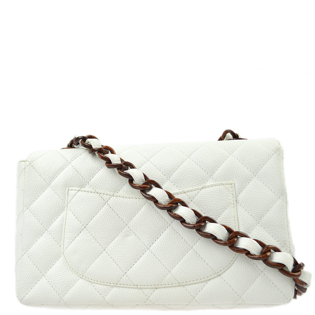 New 1:1 Rep Top Quality Chanel White Caviar Medium Single Flap Shoulder Bag