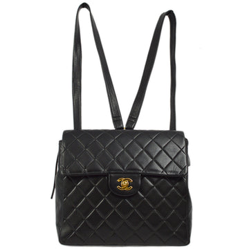 New 1:1 Rep Top Quality Chanel Black Lambskin Classic Flap Backpack
