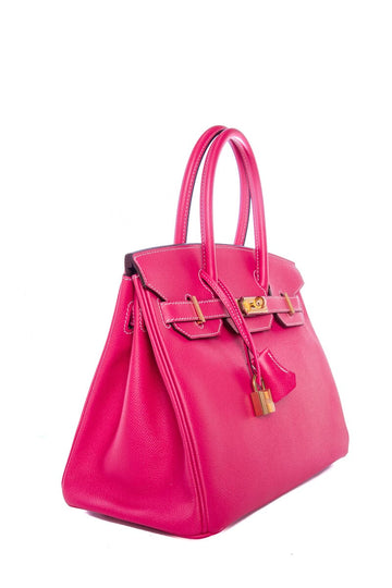 Hermès Birkin 30cm  Rose Tyrien/ Anemone  Epsom GHW Handbag