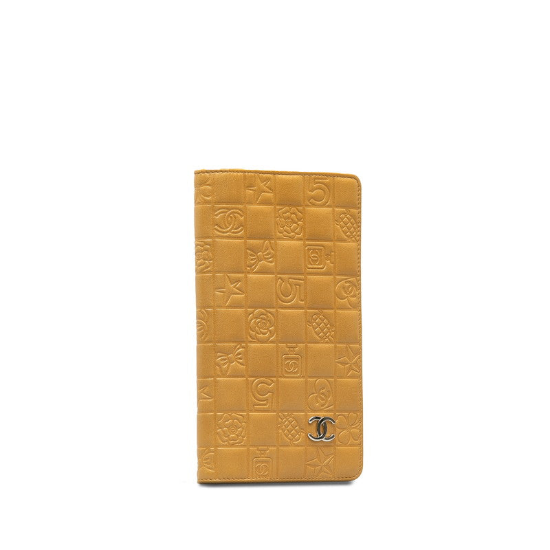 New 1:1 Rep Top Quality Chanel Chocolate Bar Icon Long Wallet Beige Leather Lady Chanel