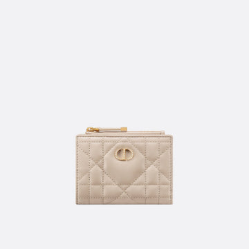 Dior Caro Dahlia Wallet with Crystals