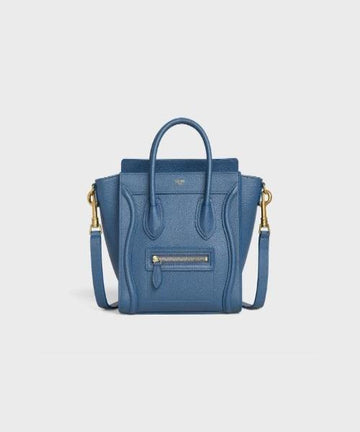 Celine Nano Luggage Tote Blue