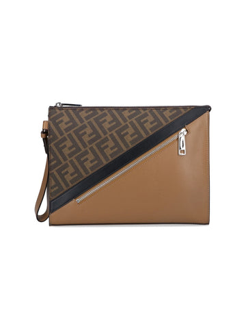 Fendi Men "Ff" Pattern Pouch