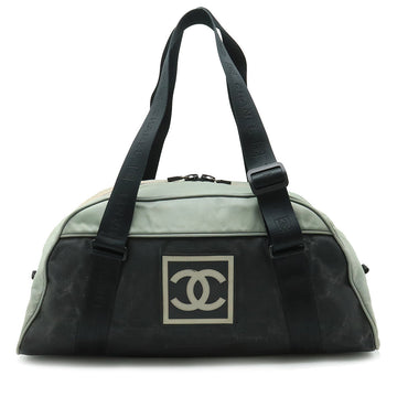 Top Quality Chanel Top Quality Chanel Sports Line Boston Bag Shoulder Bag Cocomark Nylon Canvas Karki Black A19976