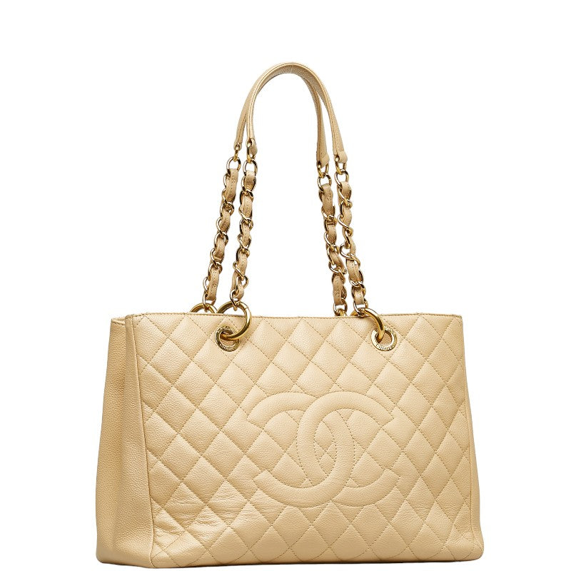 New 1:1 Rep Top Quality Chanel Matrases Gold  Chain houlder Bag A50995 Beige Caviar S  CHANEL