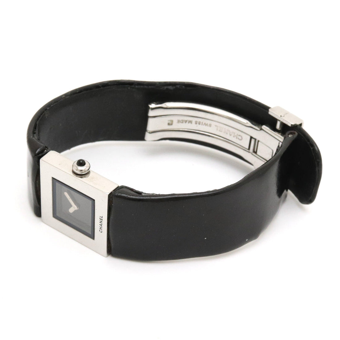 New 1:1 Rep Top Quality Chanel Matrasse SS Emmeline Leather Belt Black   Quartz Watch H0116