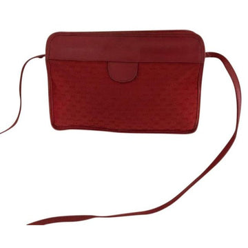 Gucci  Pursesdesigner Purses Red Gg Canvas Clutch