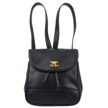New 1:1 Rep Top Quality Chanel Black Caviar Triple CC Backpack