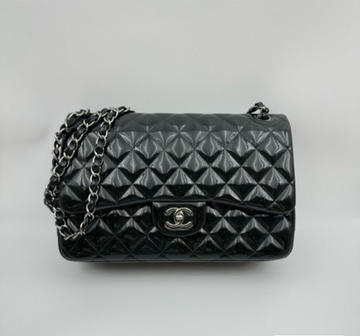 Chanel Classic Flap CF Dark Blue Large 30cm Bag 100142400162