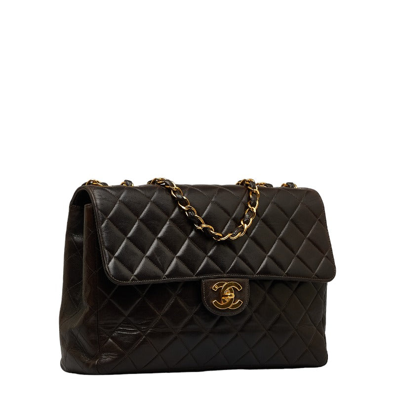New 1:1 Rep Top Quality Chanel Decamatrasse 30 Cocomark ingle Flap Chain Shoulder Bag Black   CHANEL