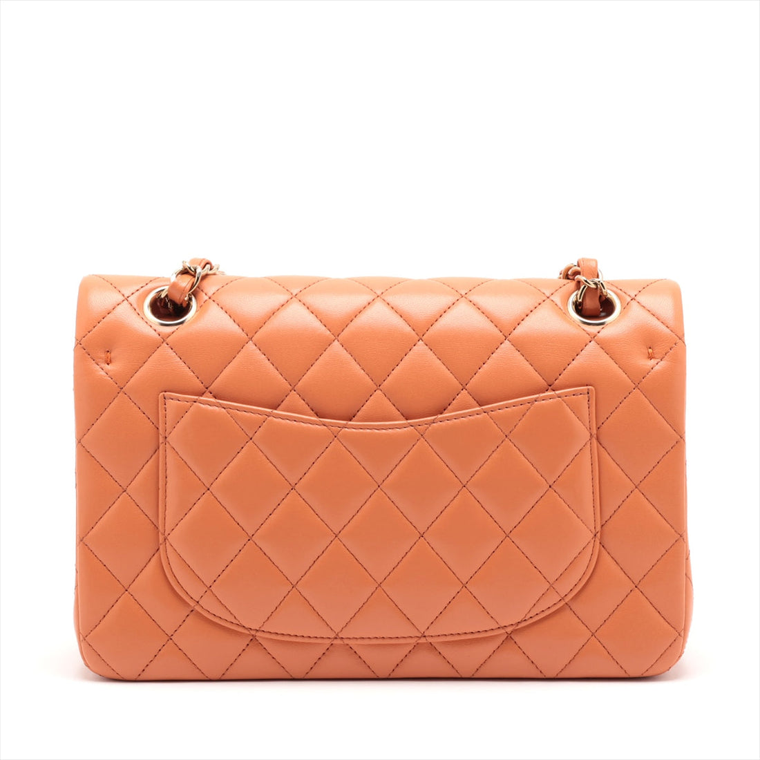New 1:1 Rep Top Quality Chanel Matrasse 23 Small  Double Flap Double Chain Bag Orange G  A01113