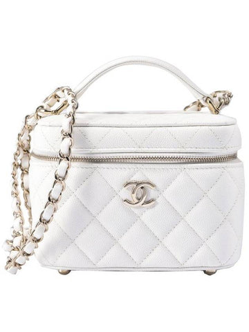 Women 22 Shinsegae Purchase Benetti Cosmetic Top Handle Bag CD5269 Chanel