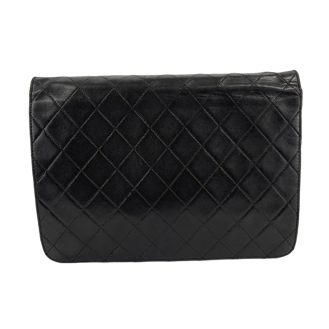 Top Quality Chanel - VTG CC Logo Old Medium Black Matelasse Quilted Shoulder Bag