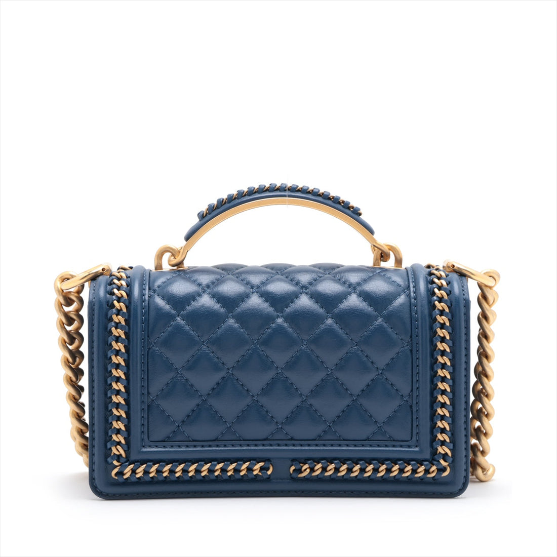 New 1:1 Rep Top Quality Chanel Boy New 1:1 Rep Top Quality Chanel 20 Small Chain Leather Shoulder Bag Blue G  A67085